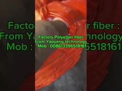 Giyim İskele Fiber Polyester Ortalık Crimp Yapay İskele Fiberler